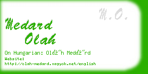 medard olah business card